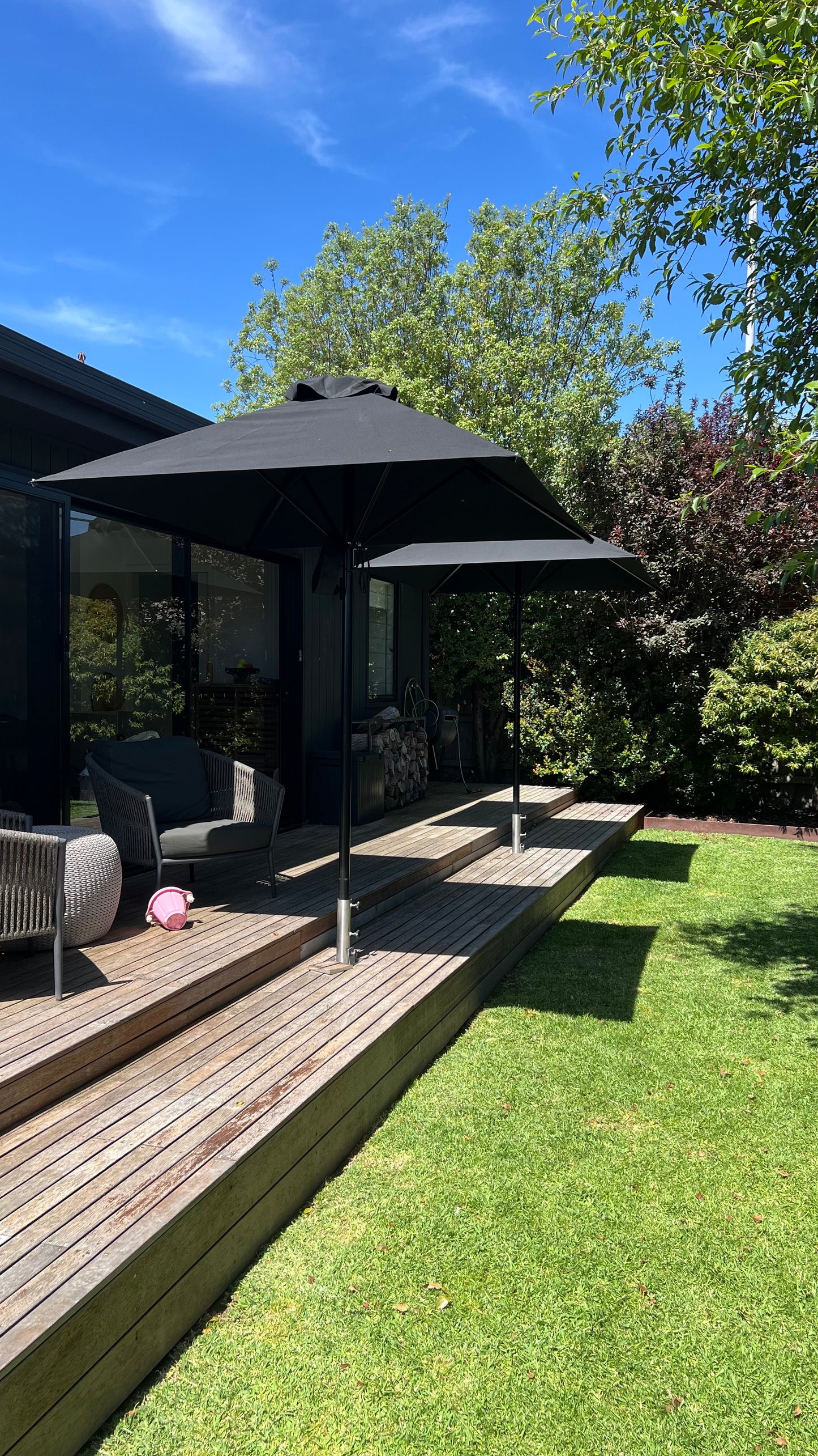 2m Aluminium Square Cafe & Resort Outdoor Umbrella