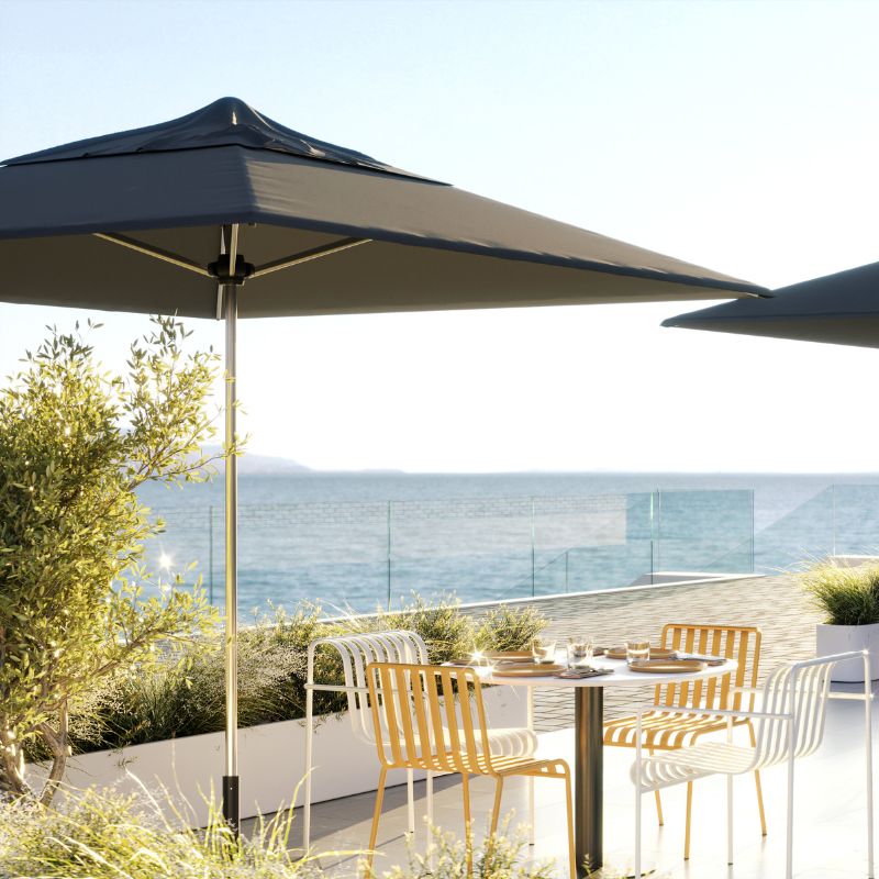 Cafe & Resort Outdoor Umbrella – 3m Aluminium Square